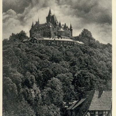Bild vergrößern: PK_I_0070 Wernigerode Schloss Gewitter ber dem Schloss