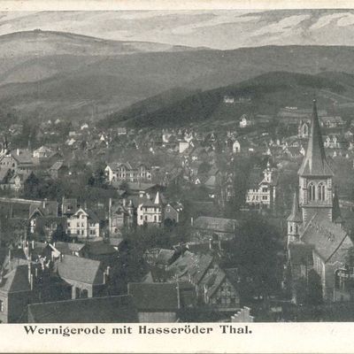 Bild vergrößern: PK_V_0126 Wernigerode Stadtansichten Wernigerode mit Hasserder Thal