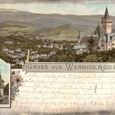 Bild vergrößern: PK_V_0341 Wernigerode Stadtansichten Gru aus Wernigerode