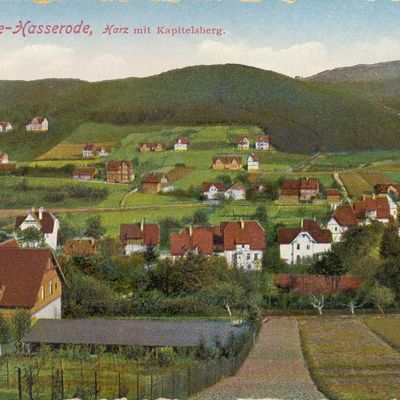 Bild vergrößern: PK_V_0181 Wernigerode Stadtansichten Hasserode, Harz mit Kapitelsberg