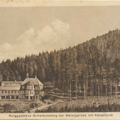 Bild vergrößern: PK_VI_0250 Wernigerode Ausflugsziele Berggasthaus Armeleuteberg mit Kaiserturm