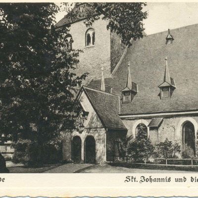 Bild vergrößern: PK_VII_0021 Wernigerode Kirchen St.Johannis und die alte Linde