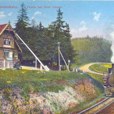 Bild vergrößern: PK_IX_0021 Wernigerode Harzquerbahn Harz-Quer-u. Brockenbahn, Partie bei Drei Annen