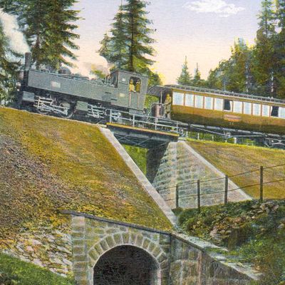Bild vergrößern: PK_IX_0025 Wernigerode Harzquerbahn Harzquer-und Brockenbahn im Thumkuhlental