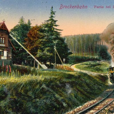 Bild vergrößern: PK_IX_0032 Wernigerode Harzquerbahn Brockenbahn, Partie bei Drei Annen
