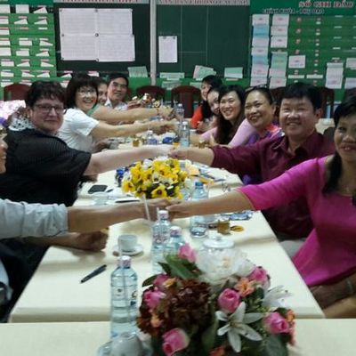 Bild vergrößern: Austausch mit dem Kollegium der Kim Dong Schule