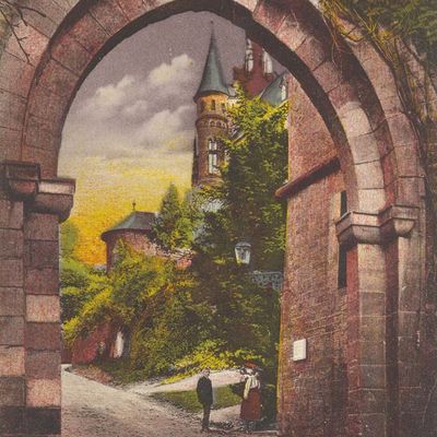 Bild vergrößern: PK_I_0022 Wernigerode Schloss Eingang z. Schloss