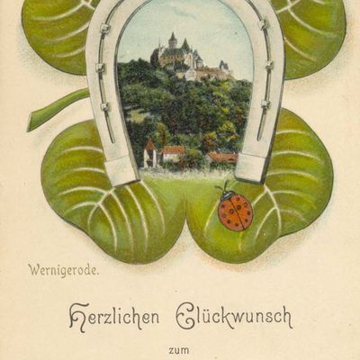 Bild vergrößern: PK_I_0074 Wernigerode Schloss Schloss im Hufeisen