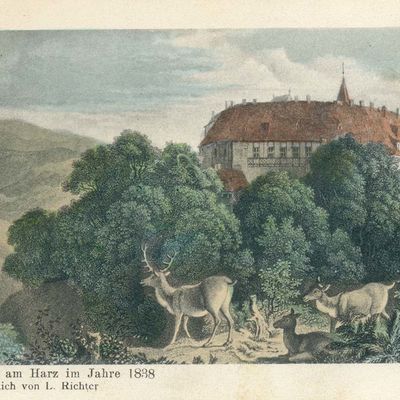 Bild vergrößern: PK_I_0077 Wernigerode Schloss Schloss im Jahr 1838