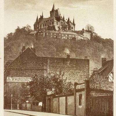 Bild vergrößern: PK_I_0090 Wernigerode Schloss Schloss von der Bachstraße