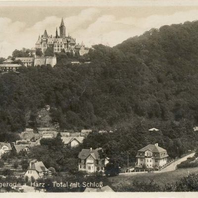 Bild vergrößern: PK_I_0102 Wernigerode SchlossTotal mit Schloss