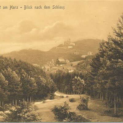 Bild vergrößern: PK_I_0107 Wernigerode Schloss Blick zum Schloss