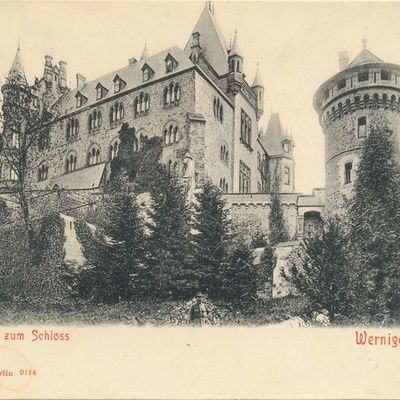 Bild vergrößern: PK_I_0116 Wernigerode Schloss Aufstieg zum Schloss