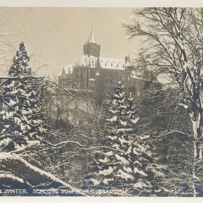 Bild vergrößern: PK_I_0142 Wernigerode Schloss v. Schhlossgarten