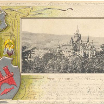 Bild vergrößern: PK_I_0150 Wernigerode Schloss Schloss m. Wappen