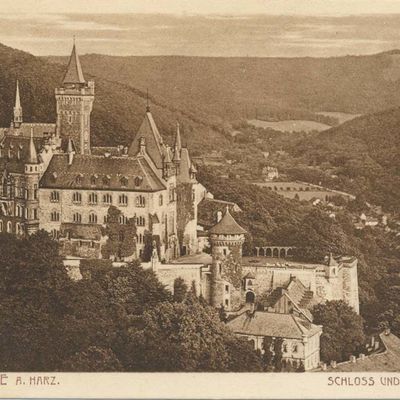 Bild vergrößern: PK_I_0200 Wernigerode Schloss Schloss u. Mühlental