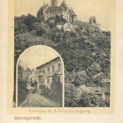 Bild vergrößern: PK_I_0201 Wernigerode Schloss m. Schlosseingang