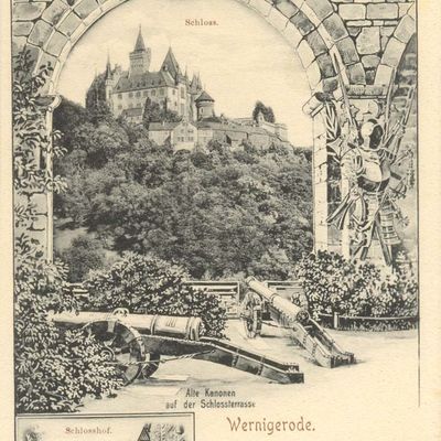 Bild vergrößern: PK_I_0218 Wernigerode Schloss Schlosshof u.a.