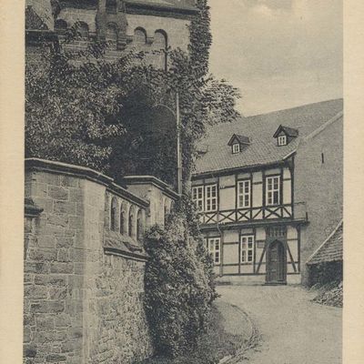 Bild vergrößern: PK_I_0244 Wernigerode Schloss Aufgang z. Schloss