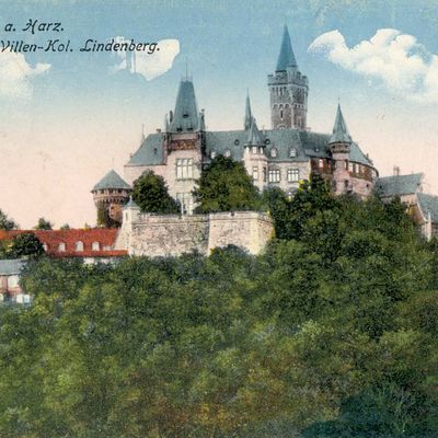 Bild vergrößern: PK_I_0268 Wernigerode Schloss Schloss v.d.Villen-Kol. Lindenberg