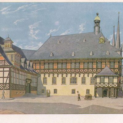 Bild vergrößern: PK_II_0020 Wernigerode Rathaus Seitenansicht