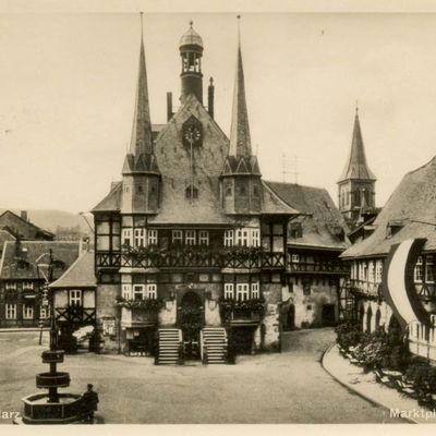 Bild vergrößern: PK_II_0039 Wernigerode Rathaus Marktplatz m. Rathaus