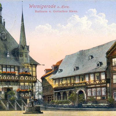 Bild vergrößern: PK_II_0044 Wernigerode Rathausm. Gothisches Haus