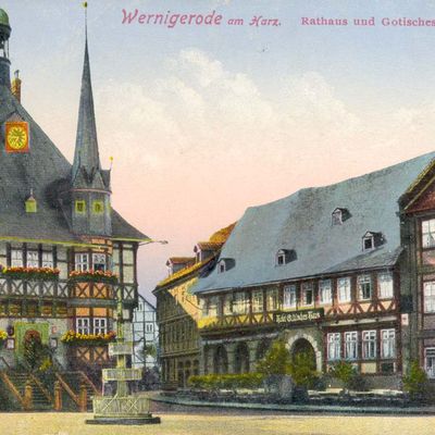 Bild vergrößern: PK_II_0045 Wernigerode Rathausm. Goth. Haus