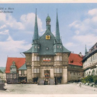 Bild vergrößern: PK_II_0067 Wernigerode Rathaus Marktplatz m. Rathaus