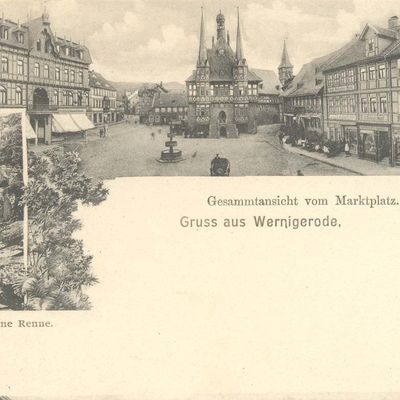 Bild vergrößern: PK_II_0118 Wernigerode Gesamtans. Marktplatz