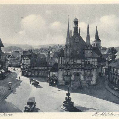 Bild vergrößern: PK_II_0135 Wernigerode Rathaus Marktplatz m. Rathaus