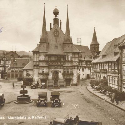 Bild vergrößern: PK_II_0196 Wernigerode Rathaus Marktplatz u. Rathaus