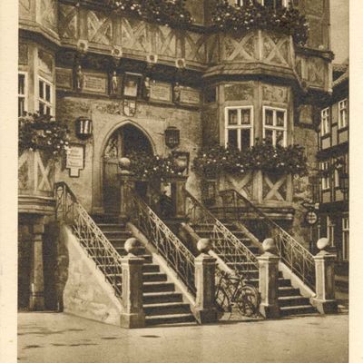 Bild vergrößern: PK_II_0019 Wernigerode Rathaus Rathaustreppe