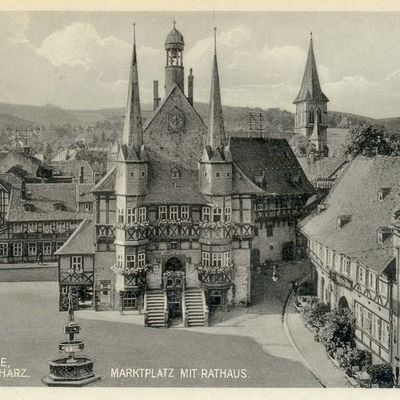 Bild vergrößern: PK_II_0077 Wernigerode Rathaus Marktplatz m. Rathaus