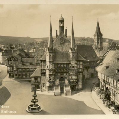 Bild vergrößern: PK_II_0157 Wernigerode Rathaus Marktplatz m. Rathaus