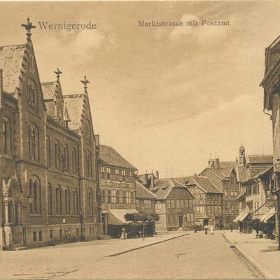 Bild vergrößern: PK_III_0087 Wernigerode Innenstadt Marktstr.,Postamt