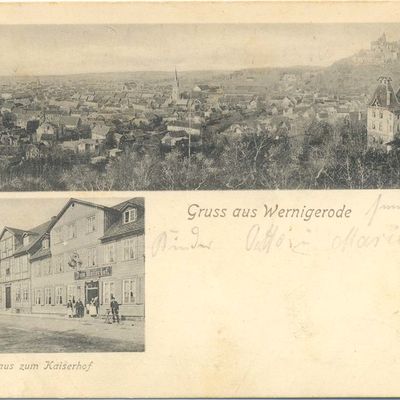 Bild vergrößern: PK_IV_0167 Wernigerode Hotels Gasthaus zum Kaiserhof