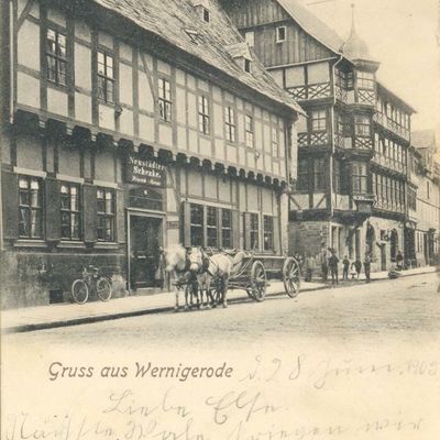 Bild vergrößern: PK_IV_0219 Wernigerode Hotels Gasthaus Neustädter Schenke