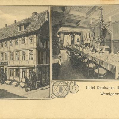 Bild vergrößern: PK_IV_0234 Wernigerode Hotels Hotel Deutsches Haus