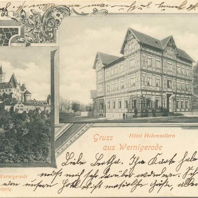 Bild vergrößern: PK_IV_0243 Wernigerode Hotels Hotel Hohenzollern u. Schloss