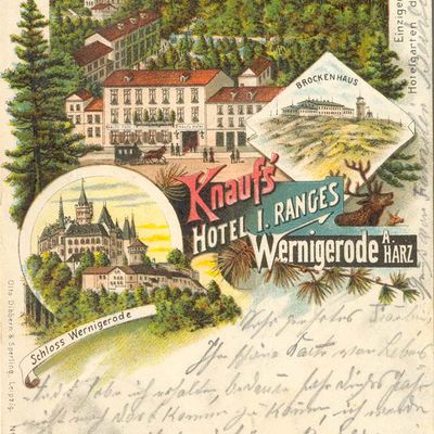 Bild vergrößern: PK_IV_0244 Wernigerode Hotels Knauf's Hotel