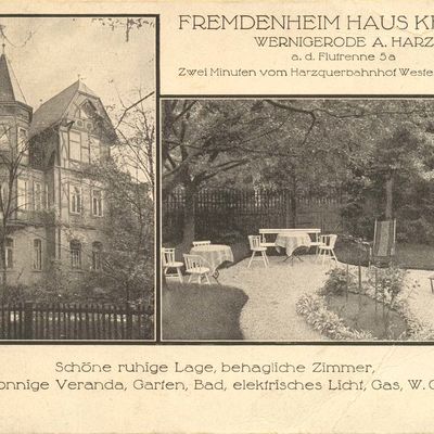 Bild vergrößern: PK_IV_0336 Wernigerode Pensionen Haus Kemner