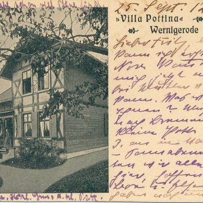 Bild vergrößern: PK_IV_0350 Wernigerode Pensionen Villa Pottina
