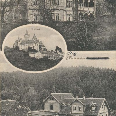 Bild vergrößern: PK_IV_0391 Wernigerode Heime Pädagogium m. Schloss