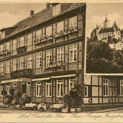 Bild vergrößern: PK_IV_0233 Wernigerode Hotels Hotel Deutsches Haus