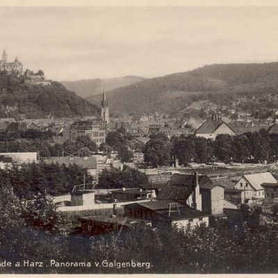 Bild vergrößern: PK_V_0004 Wernigerode Stadtansichten vom Galgenberg