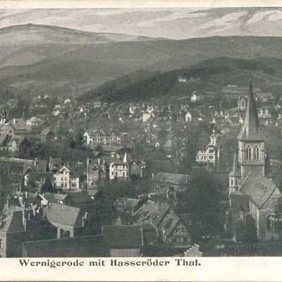 Bild vergrößern: PK_V_0126 Wernigerode Stadtansichten Wernigerode mit Hasseröder Thal