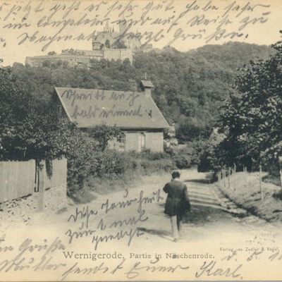 Bild vergrößern: PK_V_0192 Wernigerode Stadtansichten Partie in Nöschenrode