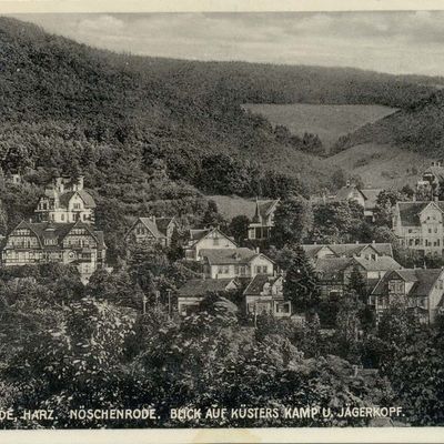 Bild vergrößern: PK_V_0195 Wernigerode Stadtansichten Nöschenrode, Blick auf Küsters Kamp und Jägerkopf