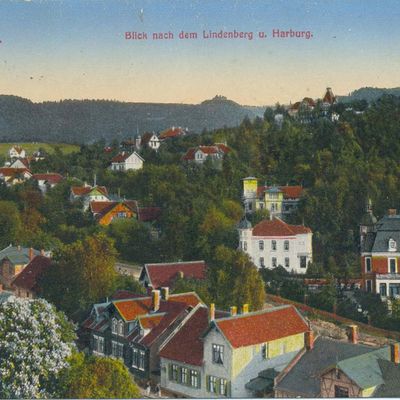 Bild vergrößern: PK_V_0206 Wernigerode Stadtansichten Blick nach dem Lindenberg und Harburg